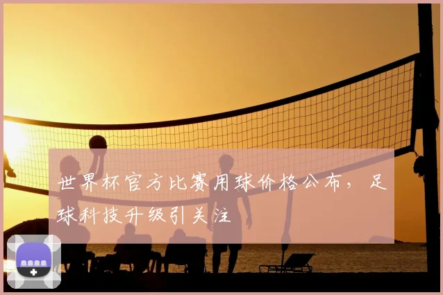 世界杯官方比赛用球价格公布，足球科技升级引关注