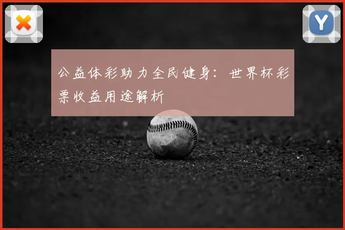 公益体彩助力全民健身：世界杯彩票收益用途解析